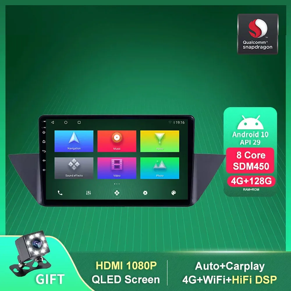 Android 10.0 Auto Radio For BMW X1 E84 2009-2012 Multimedia Video Player Navigation GPS Stereo Video 2 Din 4G BT WiFi Carplay
Android 10.0 Auto Radio For BMW X1 E84 2009-2012 Multimedia Video Player Navigation GPS Stereo Video 2 Din 4G BT WiFi Carplay