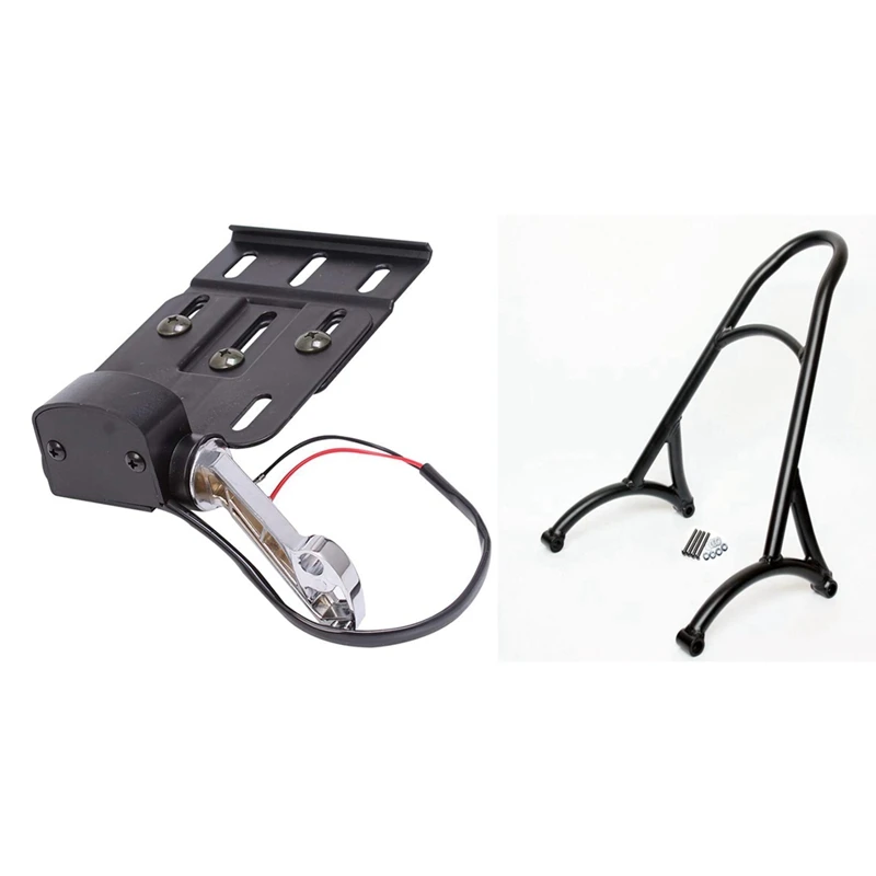 Telescopic Led Light Side Mount License Plate Holder for Dyna Sportster 1200 Xl 07-16 & Black Rear Passenger Backrest
Telescopic Led Light Side Mount License Plate Holder for Dyna Sportster 1200 Xl 07-16 & Black Rear Passenger Backrest