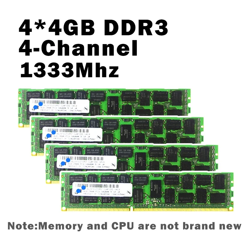 Материнская плата X79 LGA2011 Combo с процессором E5 2620 4-канальный 16 Гб (4x4гб) DDR3 ОЗУ 1333 МГц