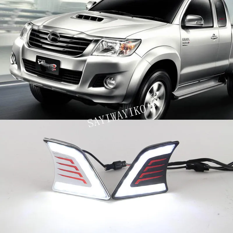 Светодиодные дневные хосветильник для Toyota Hilux Vigo 2012-2014, 2 шт., автомобильные аксессуары, водонепроницаемые ABS 12 В DRL Противотуманные фары, украшение
Светодиодные дневные хосветильник для Toyota Hilux Vigo 2012-2014, 2 шт., автомобильные аксессуары, водонепроницаемые ABS 12 В DRL Противотуманные фары, украшение