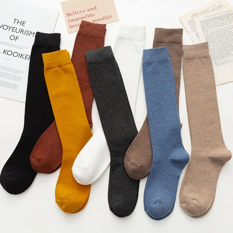 1 Pair Women Cotton Knee High Socks Black White color Fashion Casual Calf Sock Women Girl Party Dancing Sexy Long Socks
1 Pair Women Cotton Knee High Socks Black White color Fashion Casual Calf Sock Women Girl Party Dancing Sexy Long Socks