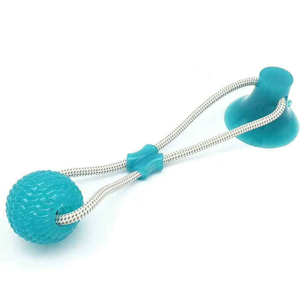 

Dog Interactive Suction Cup Push TPR Ball Toys Elastic Ropes IQ Treat Toys Chew Ball Cleaning Teeth Toy For Dog Cat Pet Puppy