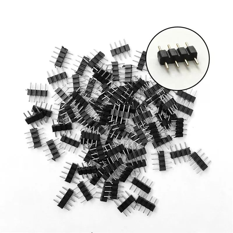 5pcs 4 Pin RGB Connector Adapter 4pin Needle Male type Double For RGB/RGBW 5050 3528 LED Strip light LED Accessories
5pcs 4 Pin RGB Connector Adapter 4pin Needle Male type Double For RGB/RGBW 5050 3528 LED Strip light LED Accessories