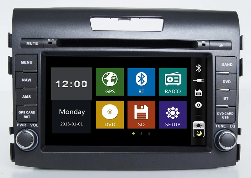 7" Car DVD player with GPS navigation,audio Radio stereo,USB/SD,AUX,BT/TV,Canbus,car multimedia headunit for Honda CR-V 2012
7" Car DVD player with GPS navigation,audio Radio stereo,USB/SD,AUX,BT/TV,Canbus,car multimedia headunit for Honda CR-V 2012