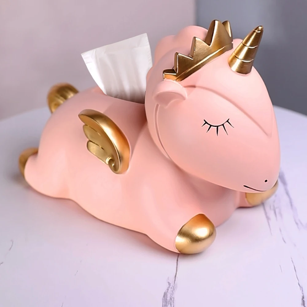 Cute Unicorn Resin Figurine Tissue Box Napkin Paper Holder Home Decoration Sculpture Living Room Decor Statue Table Accessories
Cute Unicorn Resin Figurine Tissue Box Napkin Paper Holder Home Decoration Sculpture Living Room Decor Statue Table Accessories