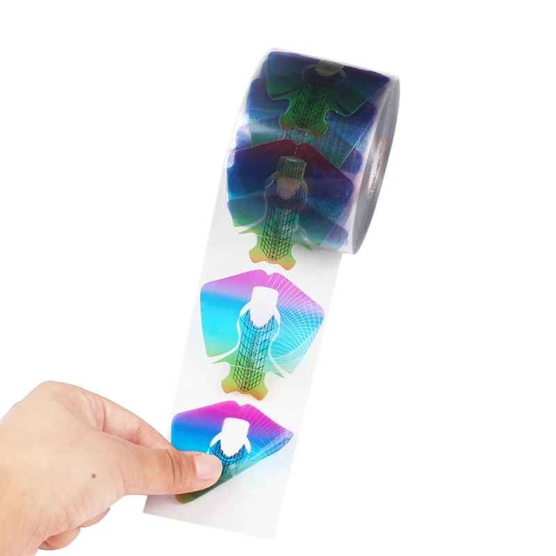Форма для ногтей Finger Angel прозрачная Переливающаяся наклейка из ПВХ УФ-гель Типсы