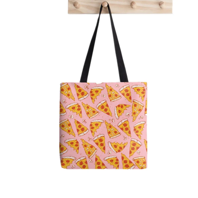 Women shopper Pizza Night Pink Printed Kawaii Bag Harajuku Shopping Canvas Shopper Bag girl handbag Tote Shoulder Lady Bag
Women shopper Pizza Night Pink Printed Kawaii Bag Harajuku Shopping Canvas Shopper Bag girl handbag Tote Shoulder Lady Bag
