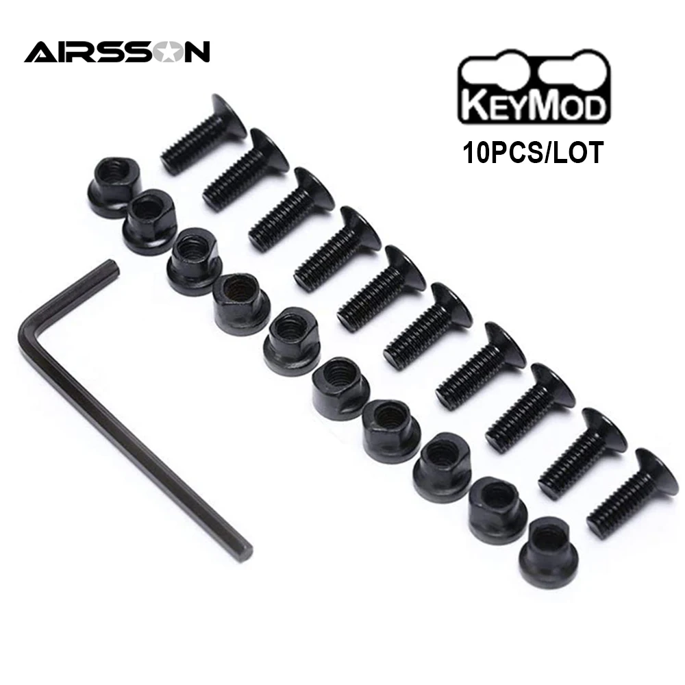 10Pcs/lot Tactical Keymode Screw and Nut Military Screw Replacement Set Handguard Rail Srew Sections Hunting Gun Accessories
10Pcs/lot Tactical Keymode Screw and Nut Military Screw Replacement Set Handguard Rail Srew Sections Hunting Gun Accessories
