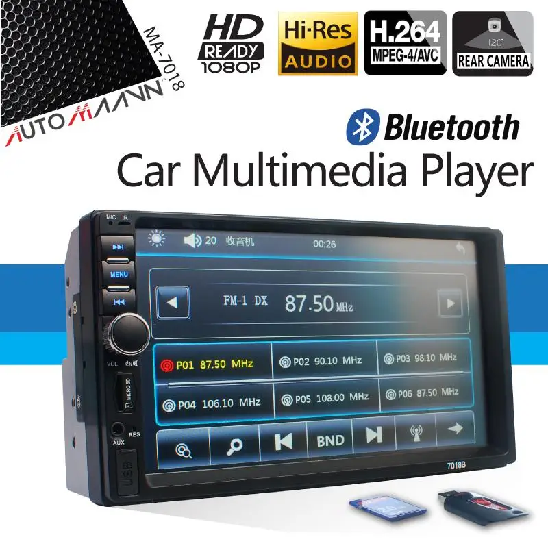 Фото Встроенный приемник HD задний вид Bluetooth плеер аудио Vidoe Автомобильный