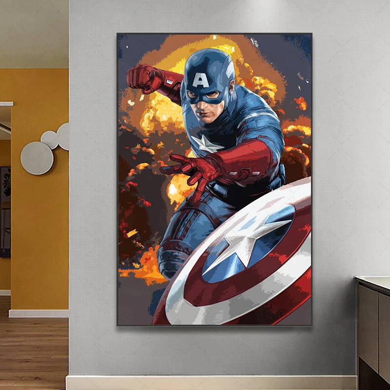 Canvas Picture Captain America Pop Art Illustration- Marvel Avengers Poster Superhero Wall Art Canvas Painting Home Decor
Canvas Picture Captain America Pop Art Illustration- Marvel Avengers Poster Superhero Wall Art Canvas Painting Home Decor