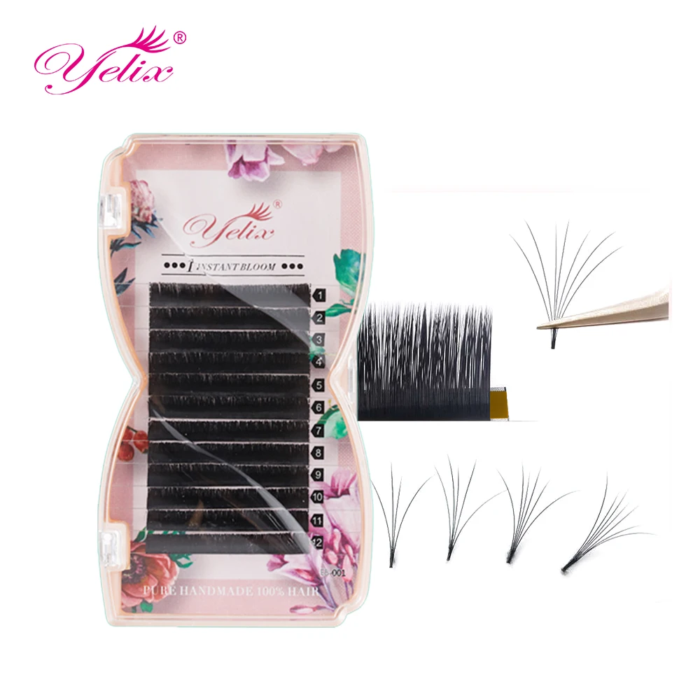 Yelix Easy Fan Volume Lashes L Curl Bloom Individual Eyelash Extension Faux Mink Eyelashes soft Natural Camellia Lash Extension 
Yelix Easy Fan Volume Lashes L Curl Bloom Individual Eyelash Extension Faux Mink Eyelashes soft Natural Camellia Lash Extension