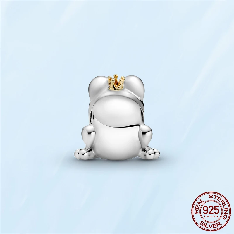 2021 New 925 Sterling Silver Two tone Frog Prince Charm Beads Fit Original Bracelet Bangle Silver 925 Jewelry Making 
2021 New 925 Sterling Silver Two tone Frog Prince Charm Beads Fit Original Bracelet Bangle Silver 925 Jewelry Making