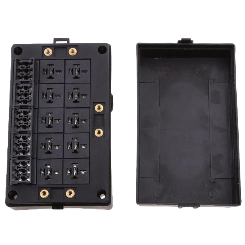 Car Blade Fuse Holder Relay Socket Black Box 18 Way Blade Fuse Holder Car Automotive Insurance For Automotive Marine
Car Blade Fuse Holder Relay Socket Black Box 18 Way Blade Fuse Holder Car Automotive Insurance For Automotive Marine
