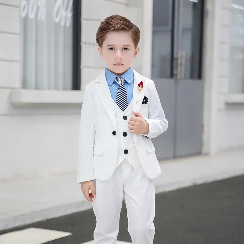 Spring Autumn Kids Formal Clothing Set Boys Solid Blazer Vest Pants Outfits Children School Performance Birthday Party Costume
Spring Autumn Kids Formal Clothing Set Boys Solid Blazer Vest Pants Outfits Children School Performance Birthday Party Costume