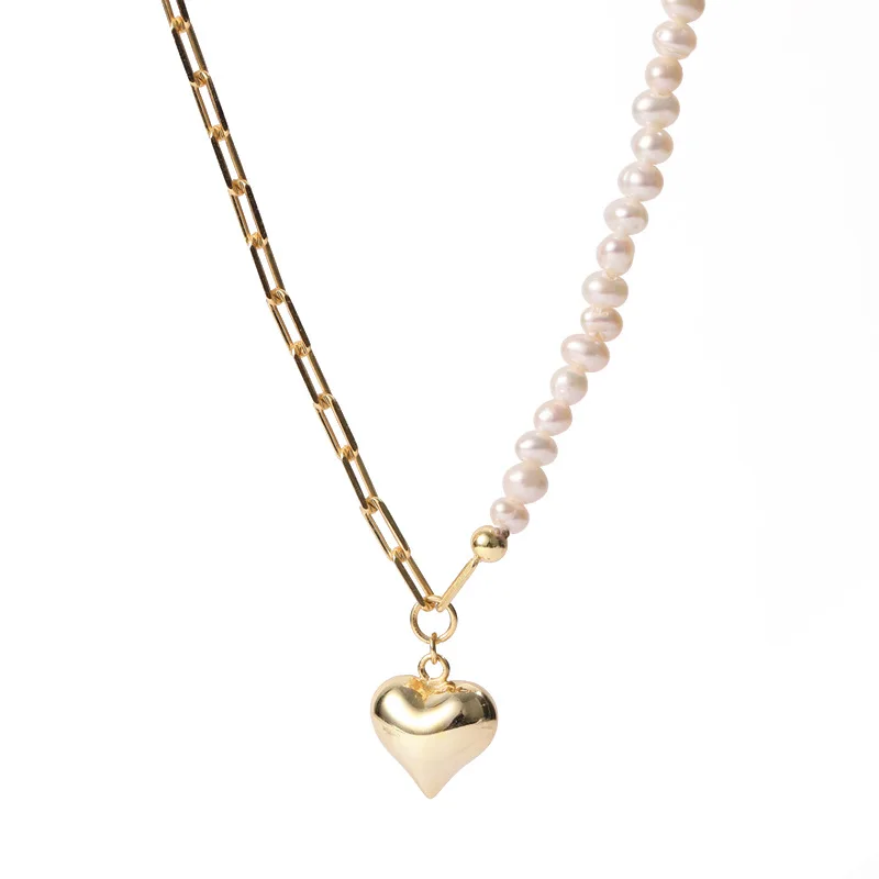 Necklace niche design female 925 sterling silver love heart ins cold wind retro light luxury freshwater pearl necklace 
Necklace niche design female 925 sterling silver love heart ins cold wind retro light luxury freshwater pearl necklace