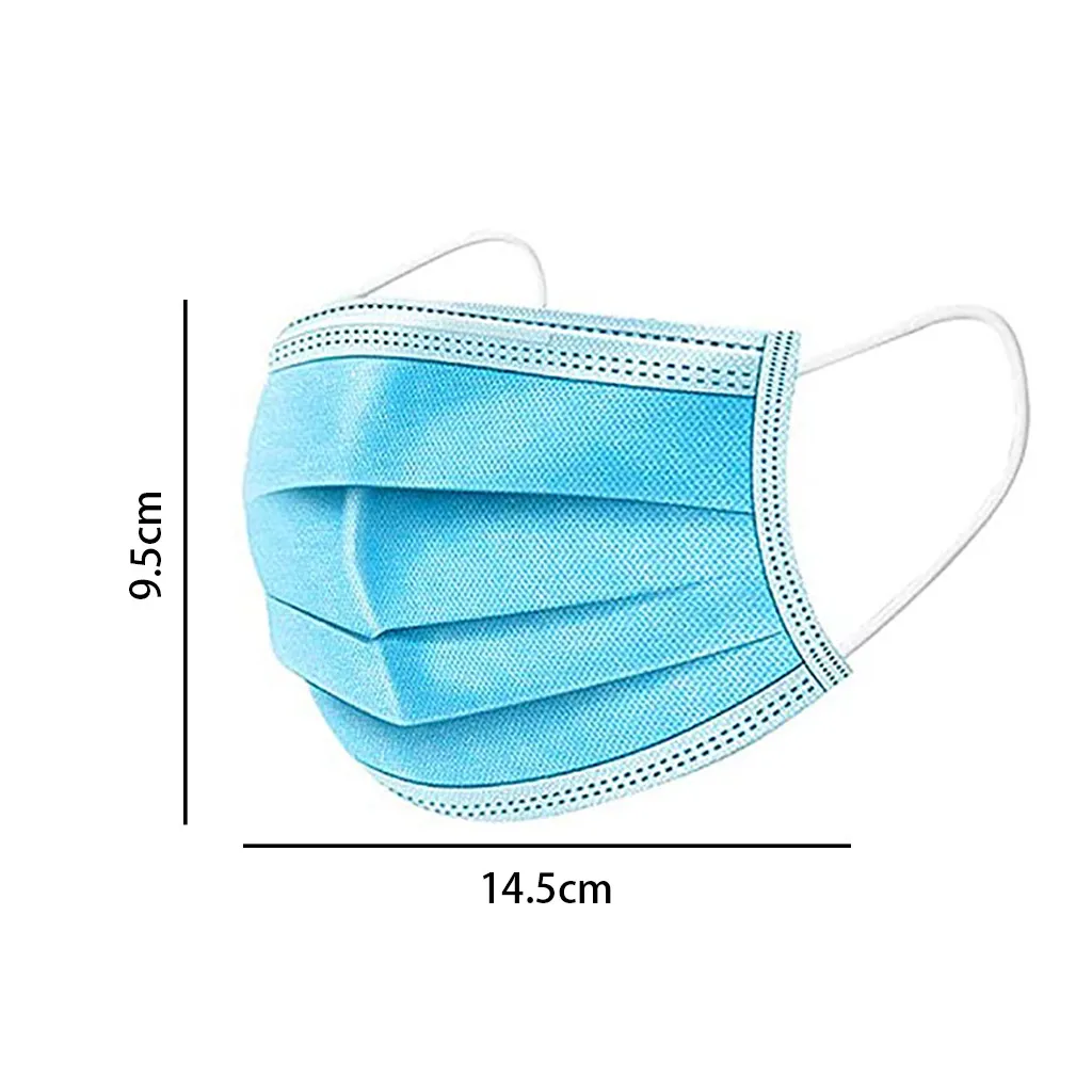 100/50PCS Disposable Unisex 3Ply Ear Loop Face Mask Outdoor Dust-proof Windproof Sun Protection Breathing Mouth Cover blue
100/50PCS Disposable Unisex 3Ply Ear Loop Face Mask Outdoor Dust-proof Windproof Sun Protection Breathing Mouth Cover blue