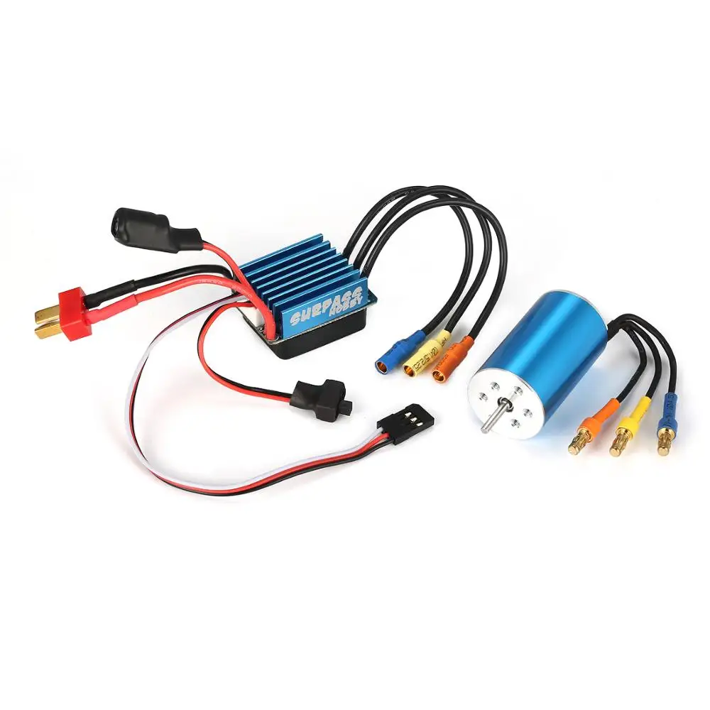 Бессенсорный бесщеточный двигатель RC 2440 6800KV / 4600KV 4000KV с 35A бесщеточным ESC для 1/14 1/16