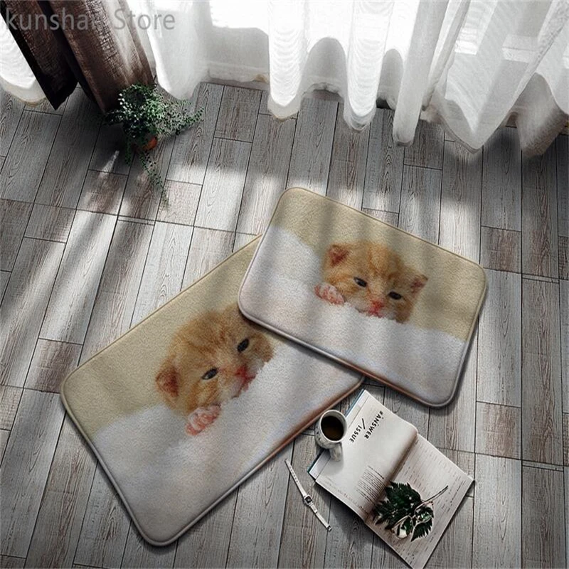 Cat Printed Carpet Home Living Room Door Mat Suitable For Stairs Corridor Kitchen Bathroom Bedroom Modern Flannel Non-Slip Mat
Cat Printed Carpet Home Living Room Door Mat Suitable For Stairs Corridor Kitchen Bathroom Bedroom Modern Flannel Non-Slip Mat