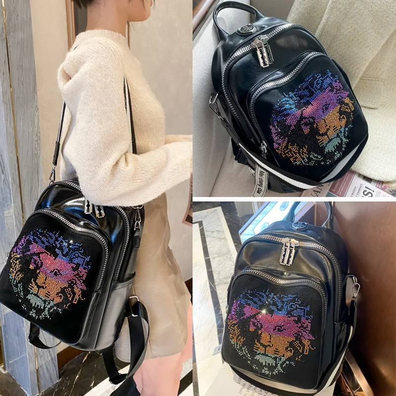 YILIAN Fashion bag women 2021 new diamond retro and versatile fashion high sense of large capacity backpack
YILIAN Fashion bag women 2021 new diamond retro and versatile fashion high sense of large capacity backpack