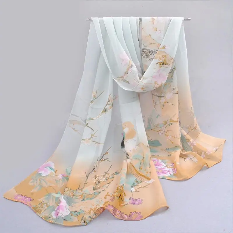 

Женская мода шифон шарф шейный платок шарф шарфы накидка палантин теплый подарок осенне-весенний модный костюм женские палантины