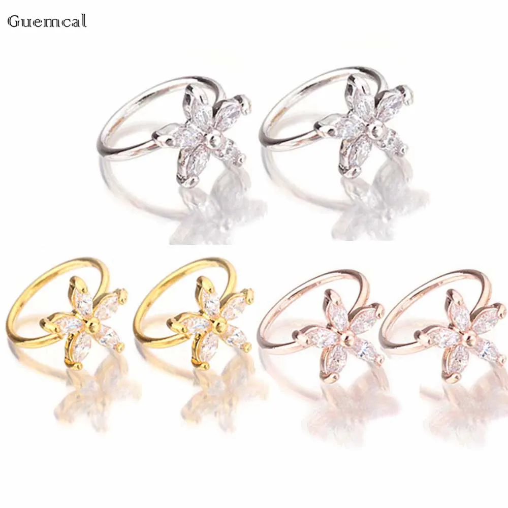 Guemcal 2pcs Korean Version of Sweet Zircon Flower Ear Bone Ring Body Piercing Jewelry
Guemcal 2pcs Korean Version of Sweet Zircon Flower Ear Bone Ring Body Piercing Jewelry