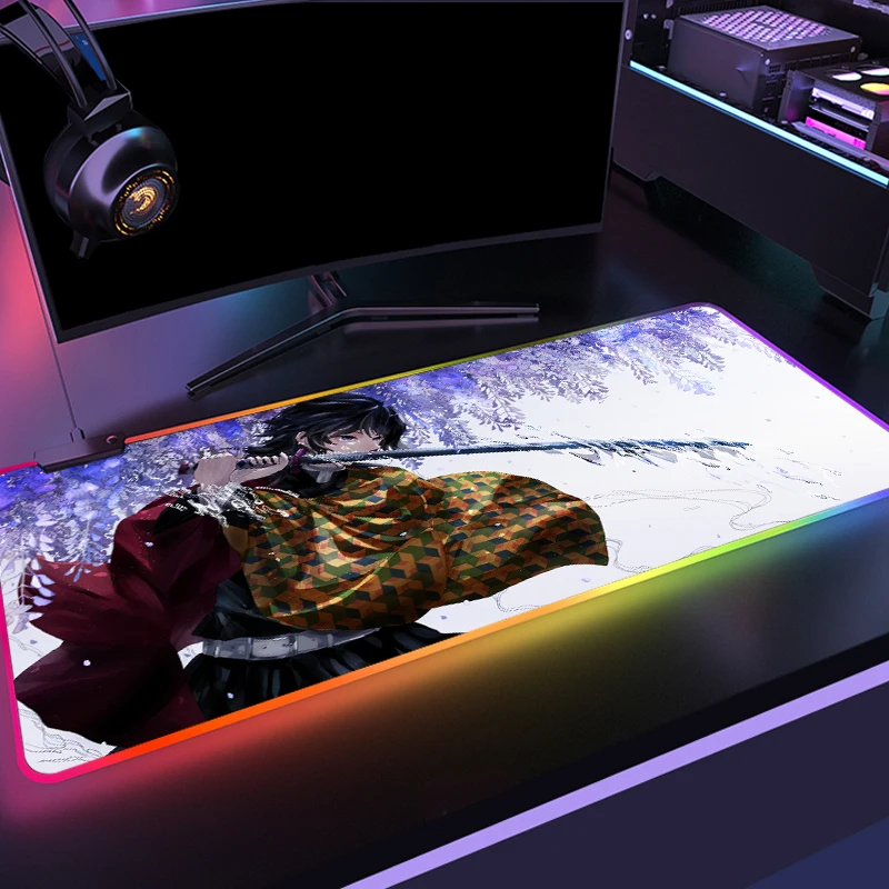 Компьютерный коврик Tomioka Giyuu с аниме «рассекающий демонов», большой игровой светящийся коврик для мыши со светодиодной подсветкой, USB для ко...
Компьютерный коврик Tomioka Giyuu с аниме «рассекающий демонов», большой игровой светящийся коврик для мыши со светодиодной подсветкой, USB для ко...