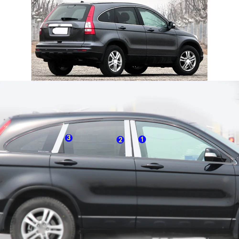 Наклейка декоративная стойка оконная средняя полоса обрезанная рамка колпачки для Honda CRV CR-V 2010 2011 
Наклейка декоративная стойка оконная средняя полоса обрезанная рамка колпачки для Honda CRV CR-V 2010 2011