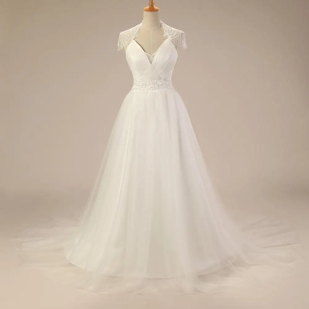 Длинное Тюлевое кружевное свадебное платье с воротником королевы Анны Плиссированное Дешевое платье с рукавами-крылышками заводская цена ...
Длинное Тюлевое кружевное свадебное платье с воротником королевы Анны Плиссированное Дешевое платье с рукавами-крылышками заводская цена ...