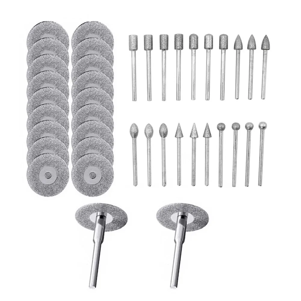42pcs Diamond Grinding Cutting Carving Bit Set For Rotary Tool Stone Tile Glass For Cutting Engraving Grinding
42pcs Diamond Grinding Cutting Carving Bit Set For Rotary Tool Stone Tile Glass For Cutting Engraving Grinding