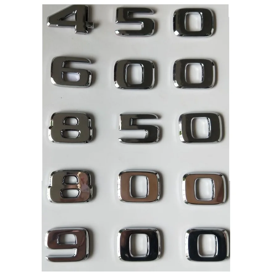 Хромированные цифры эмблемы B20 B25 B35 450 500 540 550 580 600 650 700 800 850 860 880 900 950 Эмблема для