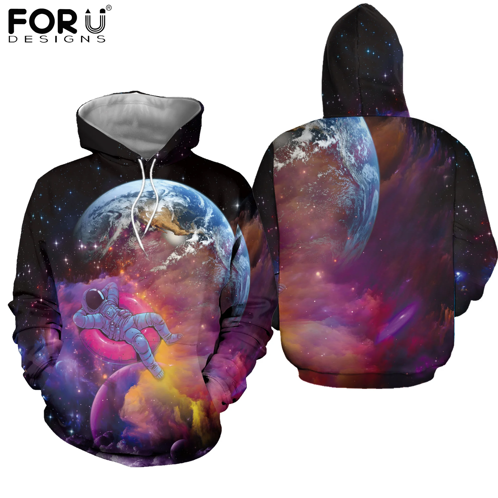 FORUDESIGNS Spring/Autumn Women Street Cool Hoodie Top Oversized Galaxy Astronaut Print Hooded Brand Sweatshirt Kawaii Hoodies
FORUDESIGNS Spring/Autumn Women Street Cool Hoodie Top Oversized Galaxy Astronaut Print Hooded Brand Sweatshirt Kawaii Hoodies
