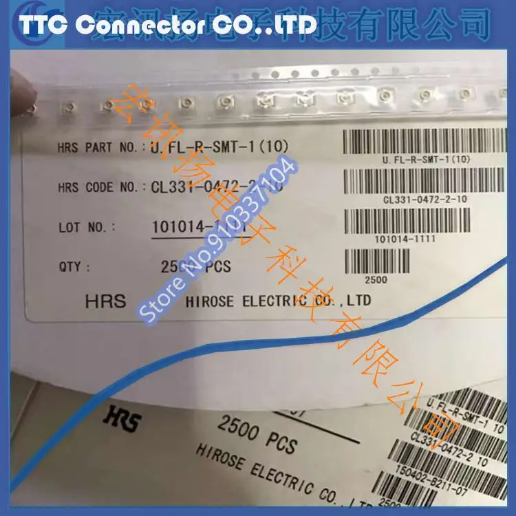 

50pcs/lot U.FL IPEX/IPX U.FL-R-SMT 20279-001E Connector 100% New and Original