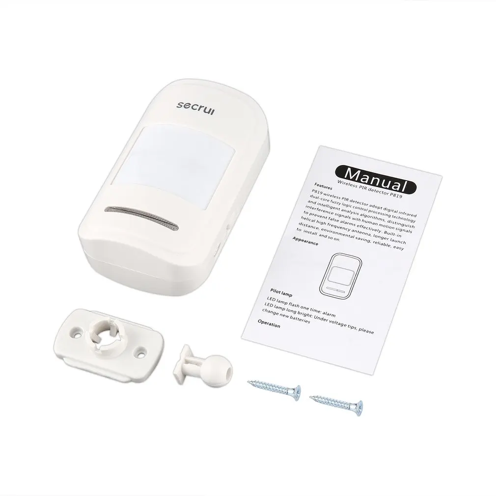 SECRUI P819 Wireless Intelligent PIR Motion Sensor Alarm Detector For GSM PSTN Home Burglar Alarm System Security
SECRUI P819 Wireless Intelligent PIR Motion Sensor Alarm Detector For GSM PSTN Home Burglar Alarm System Security