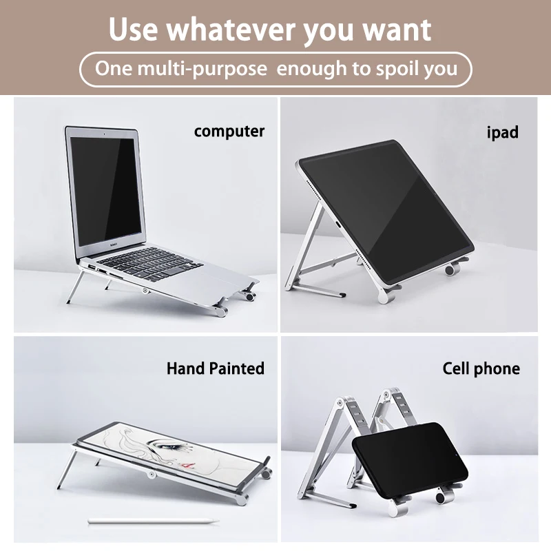 Adjustable Desk Laptop Stand Universal Notebook Holder For Macbook Pro Air iPad iPhone Mobile Phone Stand Support Accessories
Adjustable Desk Laptop Stand Universal Notebook Holder For Macbook Pro Air iPad iPhone Mobile Phone Stand Support Accessories