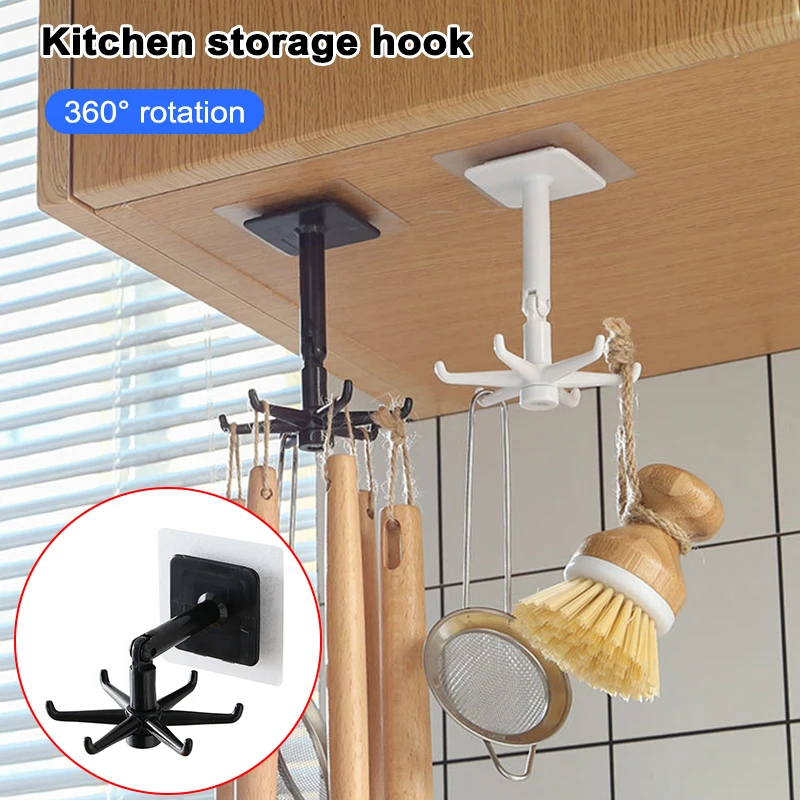 4/6-claw Rotatable Hook Punch-free Universal Hanger Hanging Gadgets Storage Accessory for Bath Wall Kitchen BOM666
4/6-claw Rotatable Hook Punch-free Universal Hanger Hanging Gadgets Storage Accessory for Bath Wall Kitchen BOM666