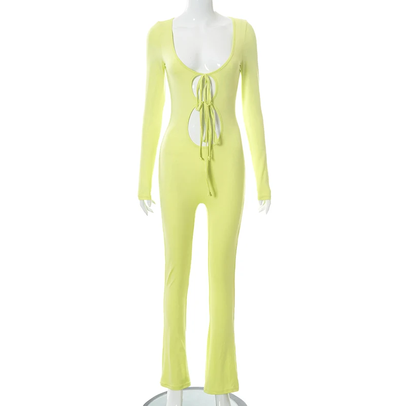 Cutenove Sexy Party Club Jumpsuit Summer Female 2021 Solid Color Hollow Out Lace-Up Jumpsuit Women Streetwears
Cutenove Sexy Party Club Jumpsuit Summer Female 2021 Solid Color Hollow Out Lace-Up Jumpsuit Women Streetwears