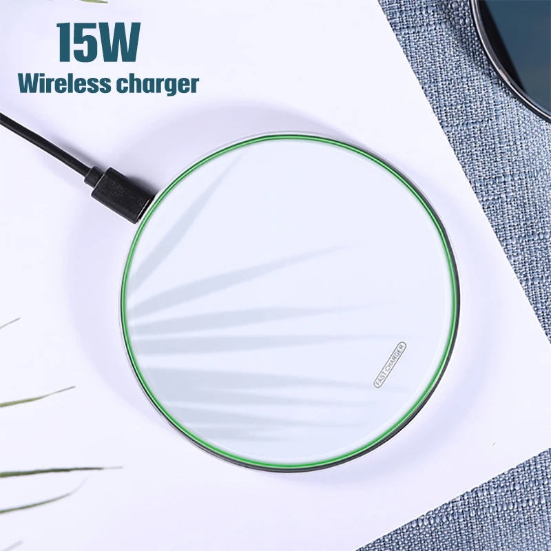 15W Qi Wireless Charger For iPhone 11 Pro 8 X XR XS Max 10W Fast Wireless Charging for Xiaomi Huawei Samsung S10 S9 S8 Charger
15W Qi Wireless Charger For iPhone 11 Pro 8 X XR XS Max 10W Fast Wireless Charging for Xiaomi Huawei Samsung S10 S9 S8 Charger