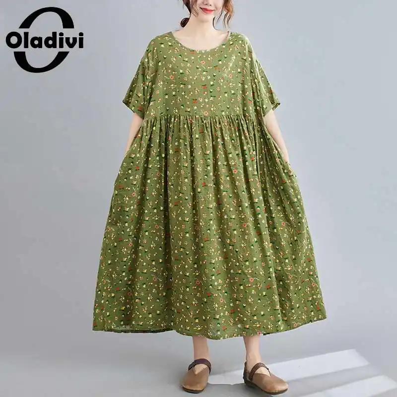 Oladivi Oversized Summer Holiday Maxi Long Boho Dress Women Fashion Print Casual Loose Oversize Dresses Tunic Robe Vestidio New
Oladivi Oversized Summer Holiday Maxi Long Boho Dress Women Fashion Print Casual Loose Oversize Dresses Tunic Robe Vestidio New