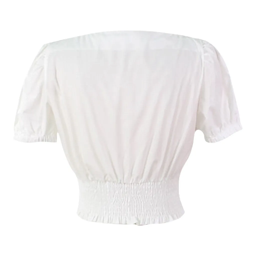 JAYCOSIN Sexy Women Short Puff Sleeve Solid V-Neck Shirts Ladies Casual Folds Slim Waist Shirts Tops Plus Size Blouse3XL
JAYCOSIN Sexy Women Short Puff Sleeve Solid V-Neck Shirts Ladies Casual Folds Slim Waist Shirts Tops Plus Size Blouse3XL