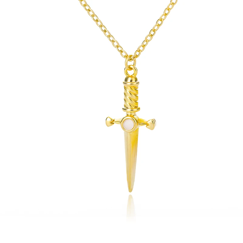 2021 Trend Neo-Gothic Dagger Pendant Necklaces For Men Women Charm Short Sword Arrow Necklace Punk Chain Jewelry Halloween Gifts
2021 Trend Neo-Gothic Dagger Pendant Necklaces For Men Women Charm Short Sword Arrow Necklace Punk Chain Jewelry Halloween Gifts