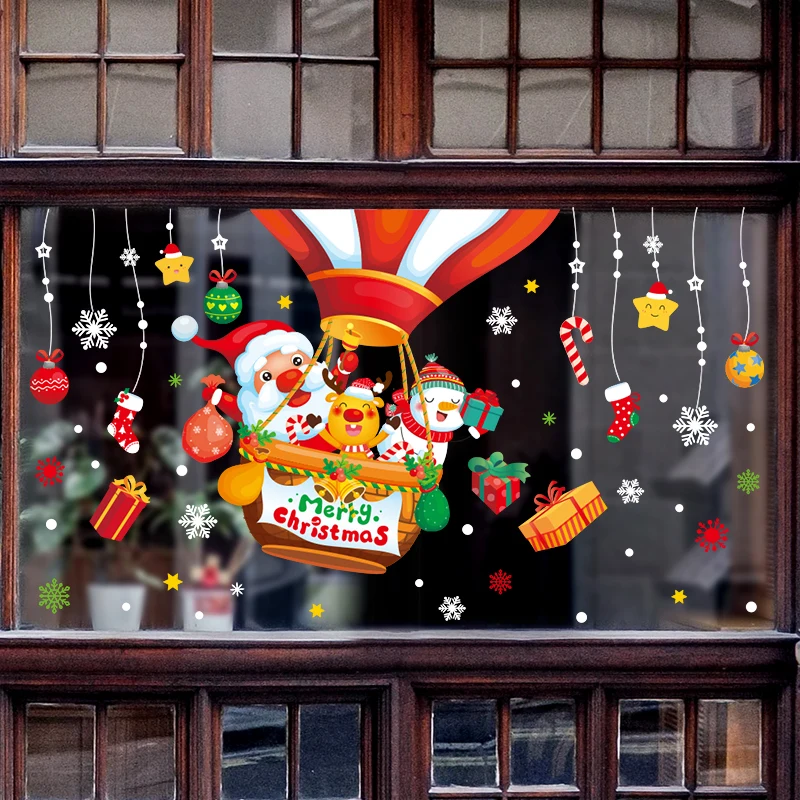 Father Christmas Window Stickers DIY Santa Claus Hot Air Balloons Wall Decals for Living Room Glass Home Festival Decoration 
Father Christmas Window Stickers DIY Santa Claus Hot Air Balloons Wall Decals for Living Room Glass Home Festival Decoration