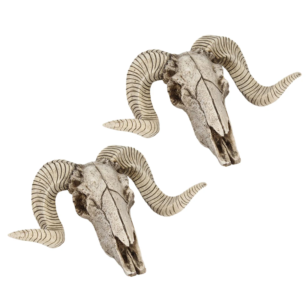 2x Skull Sheep's Animal Head Art Wall Decor Resin Head Wall Mount Decoration
2x Skull Sheep's Animal Head Art Wall Decor Resin Head Wall Mount Decoration