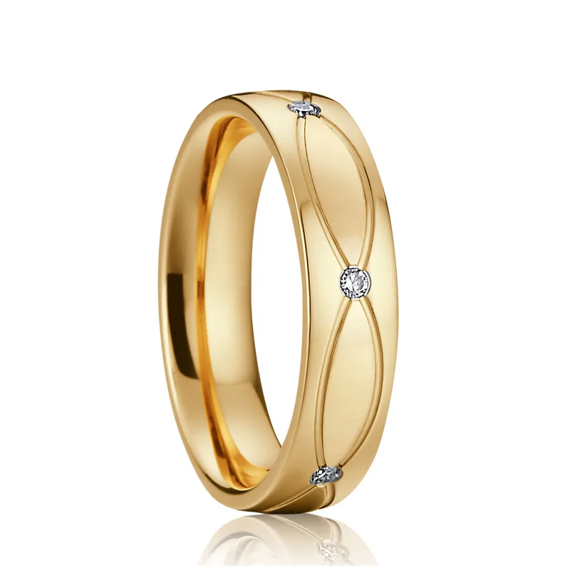 women's fashion rings female Engagement Ring gold color jewellery rings for women 3 cubic zirconia stone
women's fashion rings female Engagement Ring gold color jewellery rings for women 3 cubic zirconia stone