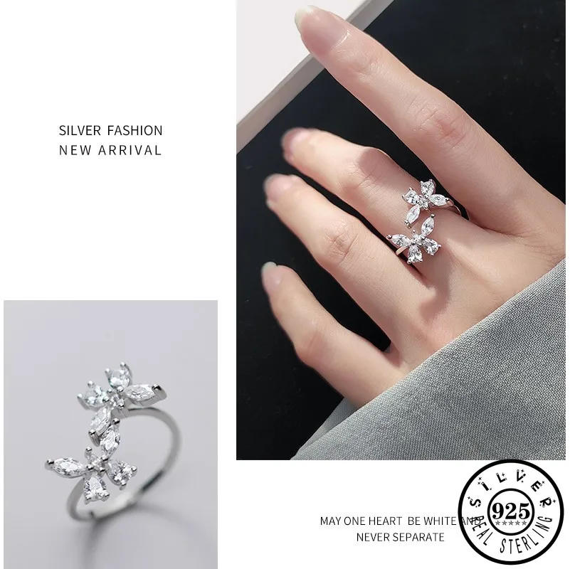 925 Sterling Silver Statement Cubic Zirconia Butterfly Shape Adjustable Open Knuckle Finger Party Zircon Rings Jewelry for Women
925 Sterling Silver Statement Cubic Zirconia Butterfly Shape Adjustable Open Knuckle Finger Party Zircon Rings Jewelry for Women