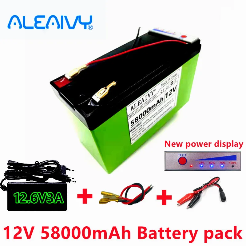 New Power Display 12v 58ah LiFePO4 Lithium Battery Pack Is Suitable for Solar Energy and Electric Vehicle Battery+12v 3a Charger
New Power Display 12v 58ah LiFePO4 Lithium Battery Pack Is Suitable for Solar Energy and Electric Vehicle Battery+12v 3a Charger