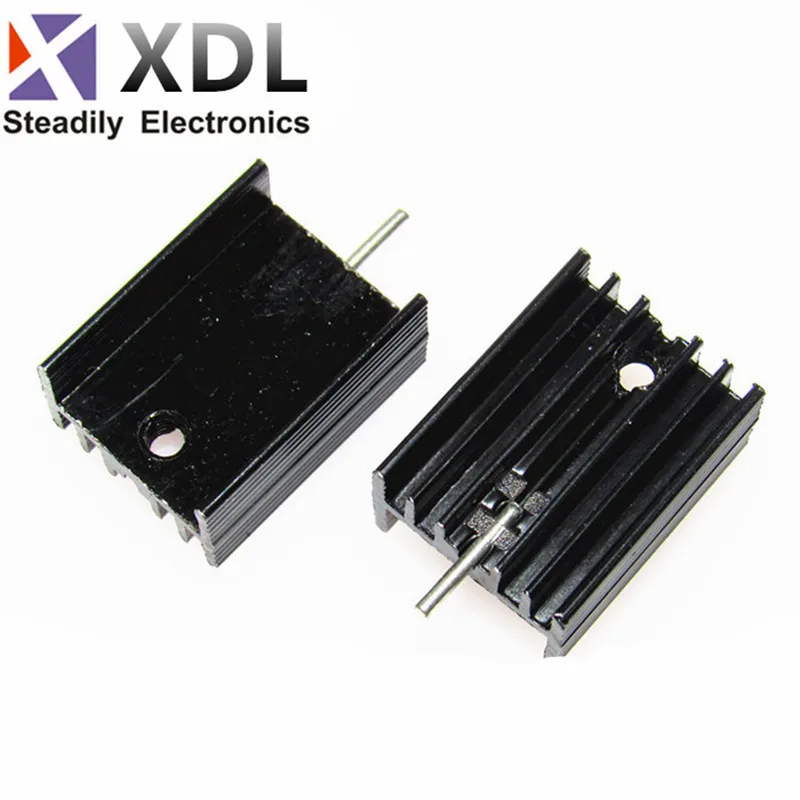 10PCS black 15*10*20MM Triode Heat Sink 10 * 15 * 20 MM TO-220 15x10x20mm 220 Transistor Aluminum Radiator Heat Sink With 1Pin
10PCS black 15*10*20MM Triode Heat Sink 10 * 15 * 20 MM TO-220 15x10x20mm 220 Transistor Aluminum Radiator Heat Sink With 1Pin