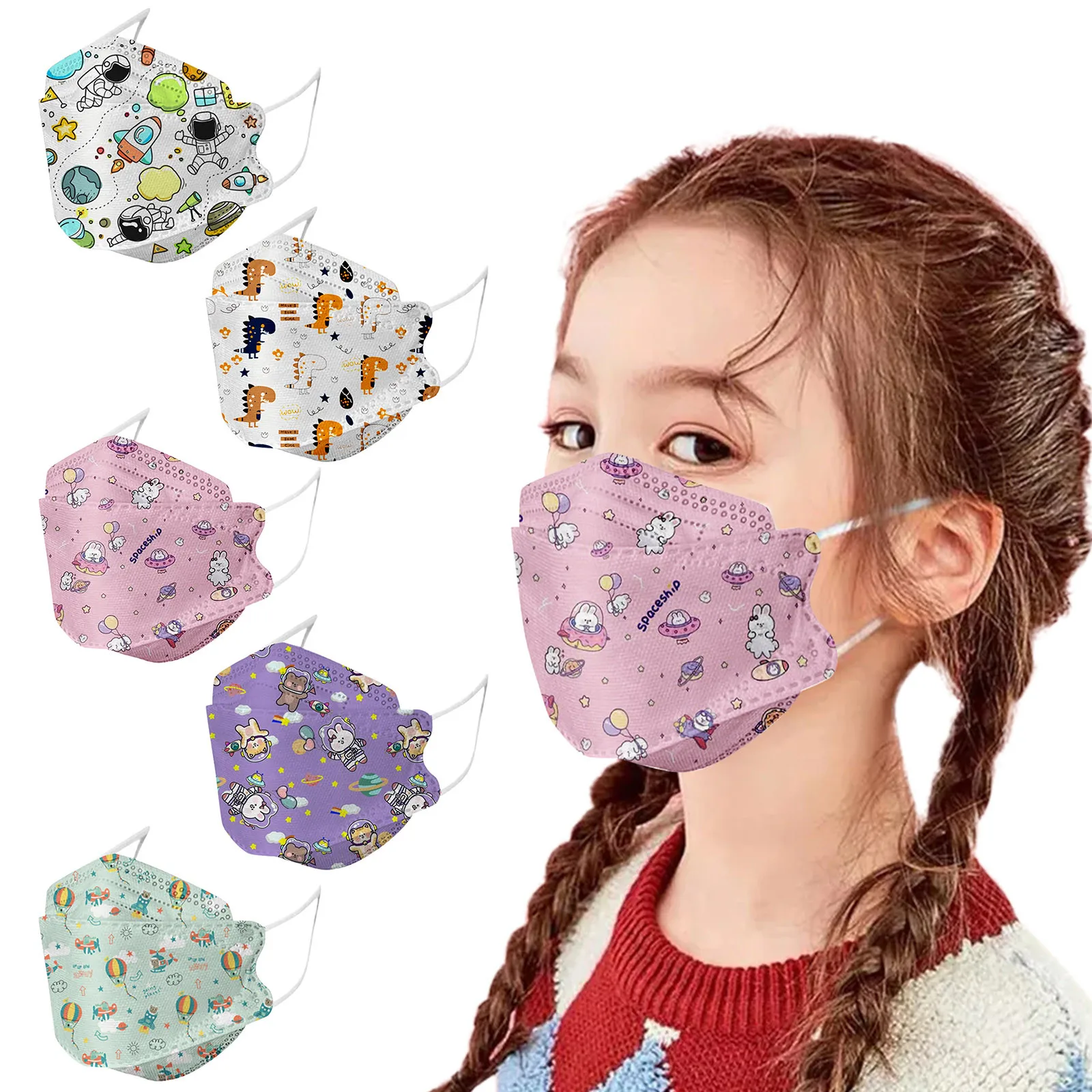 50pcs Kawaii Rabbit Kid Mask Cartoon Dinosaur Lovely Pirnting 4-layers Halloween Cosplay Designer Mascarillas Children's Bandana
50pcs Kawaii Rabbit Kid Mask Cartoon Dinosaur Lovely Pirnting 4-layers Halloween Cosplay Designer Mascarillas Children's Bandana