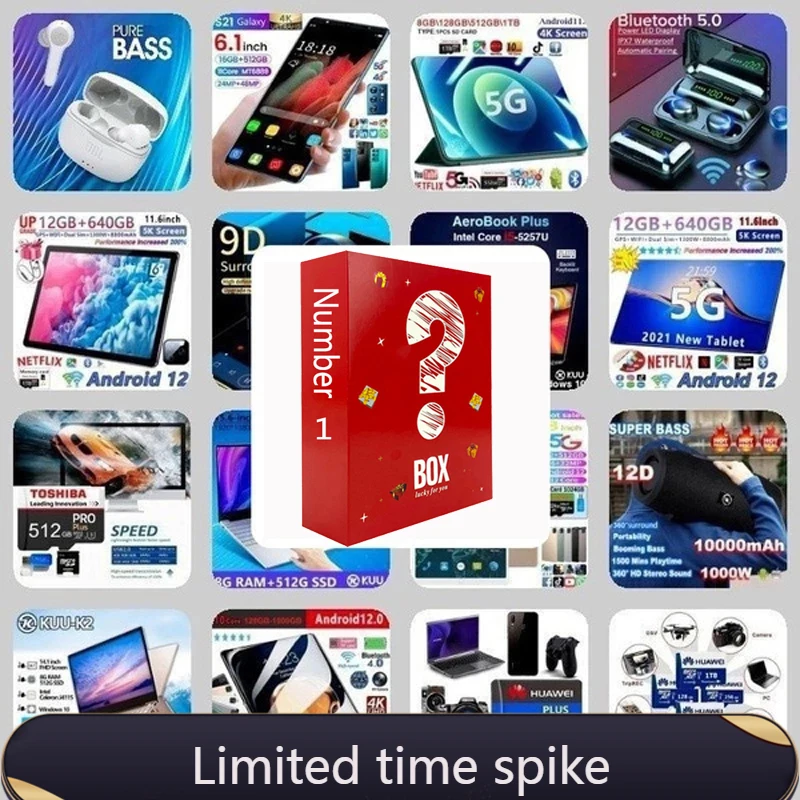 2021 Lucky Gift Box Mystery Box Premium 100% Electronic Product Lucky Mystery Box Surprise Boutique 1 Pcs Random Item
2021 Lucky Gift Box Mystery Box Premium 100% Electronic Product Lucky Mystery Box Surprise Boutique 1 Pcs Random Item