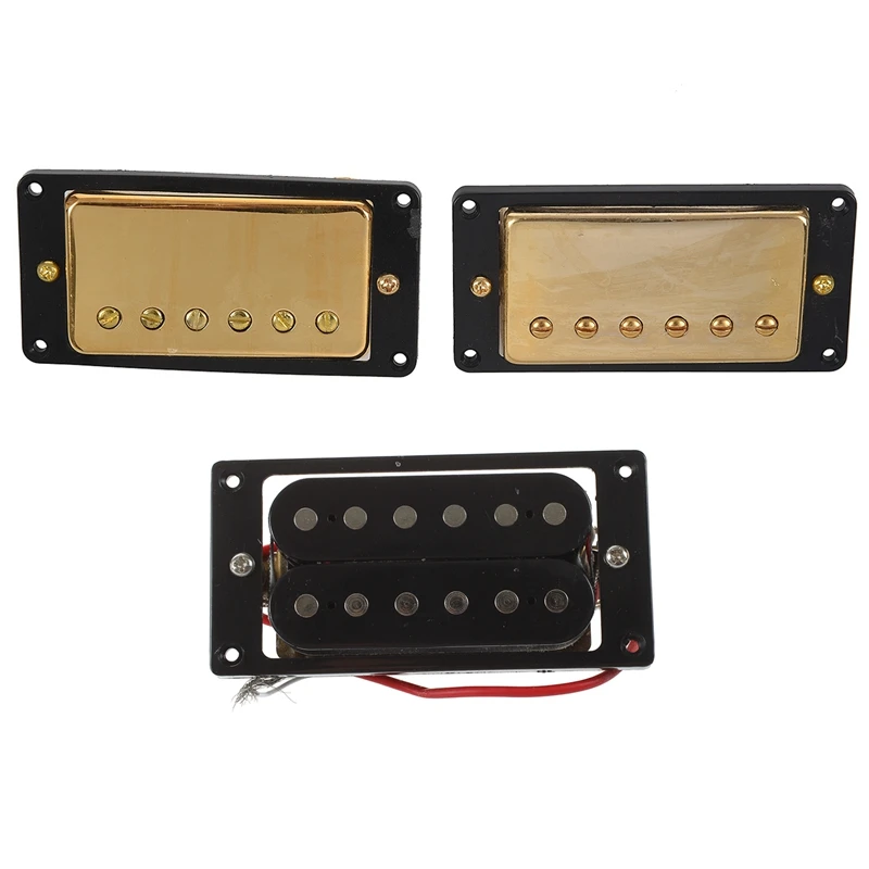 2Pcs Black Humbucker Double Coil Electric Guitar Pickups + Frame Screw & 1 Set Humbucker Pickup Gold for Gibson Les Paul
2Pcs Black Humbucker Double Coil Electric Guitar Pickups + Frame Screw & 1 Set Humbucker Pickup Gold for Gibson Les Paul