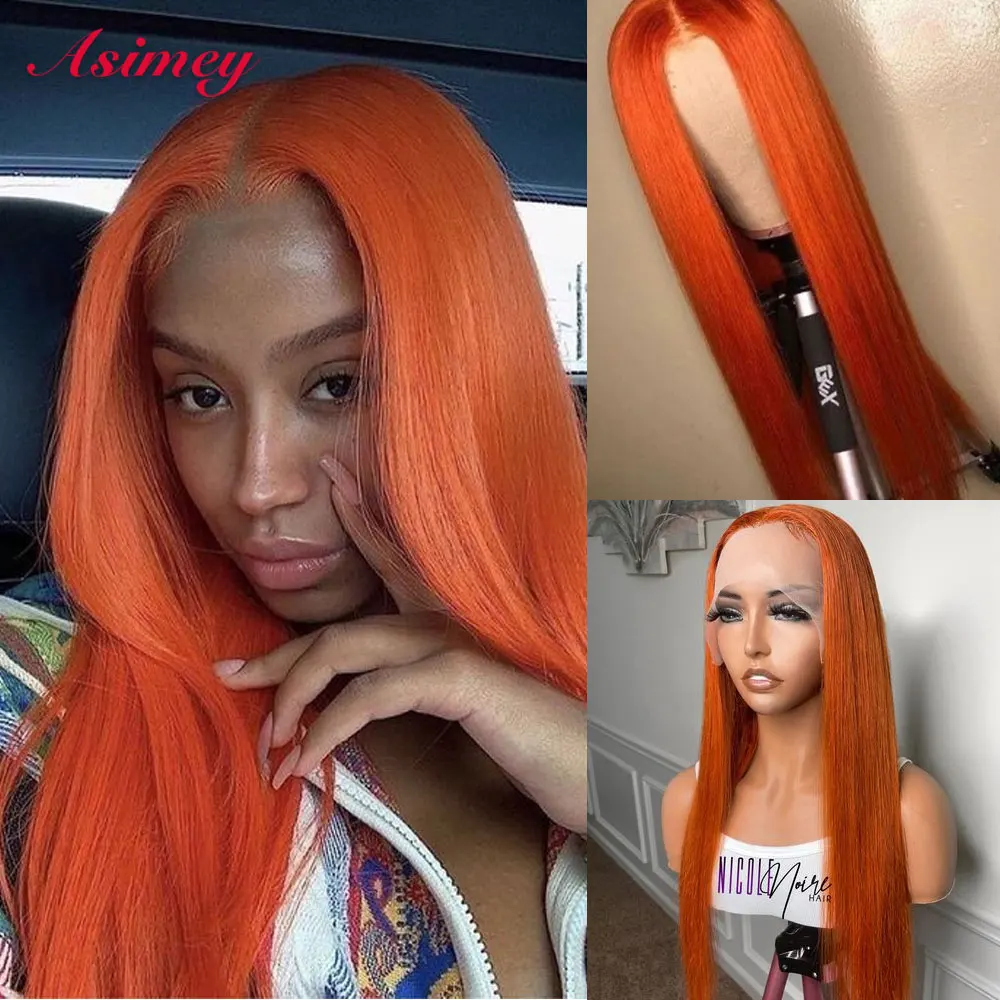 Asimey Ginger Colored Straight 13x4 Lace Front Human Hair Wigs 30 32 Inch Brazilian Remy Preplucked Closure Wig For Women
Asimey Ginger Colored Straight 13x4 Lace Front Human Hair Wigs 30 32 Inch Brazilian Remy Preplucked Closure Wig For Women